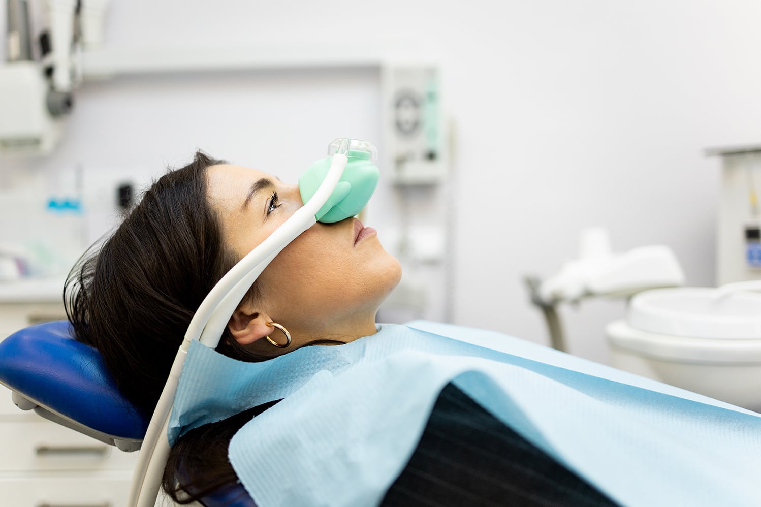 woman relaxed during Nitrous Oxide Sedation Appointment at o'shee family dentistry