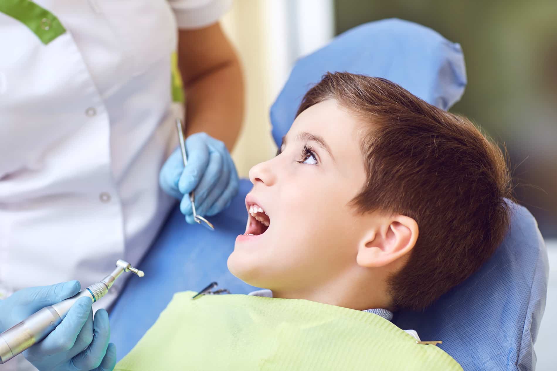 Boy at the dentist in Baton Rouge LA